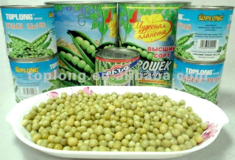 
Canned Fresh Green Peas 