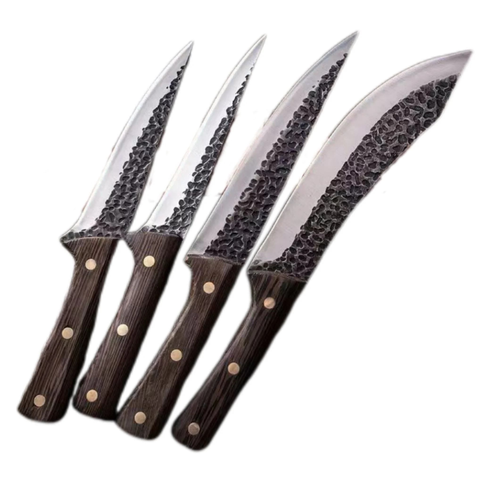 High Carbon high quality Steel forged boning butcher kitchen knife send leather cover