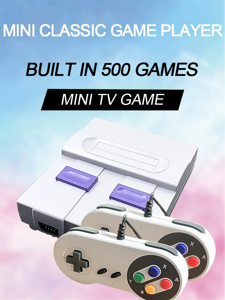 Console for SNES Classic Mini Edition for TV Game Built in 500 Games 8 Bits Console