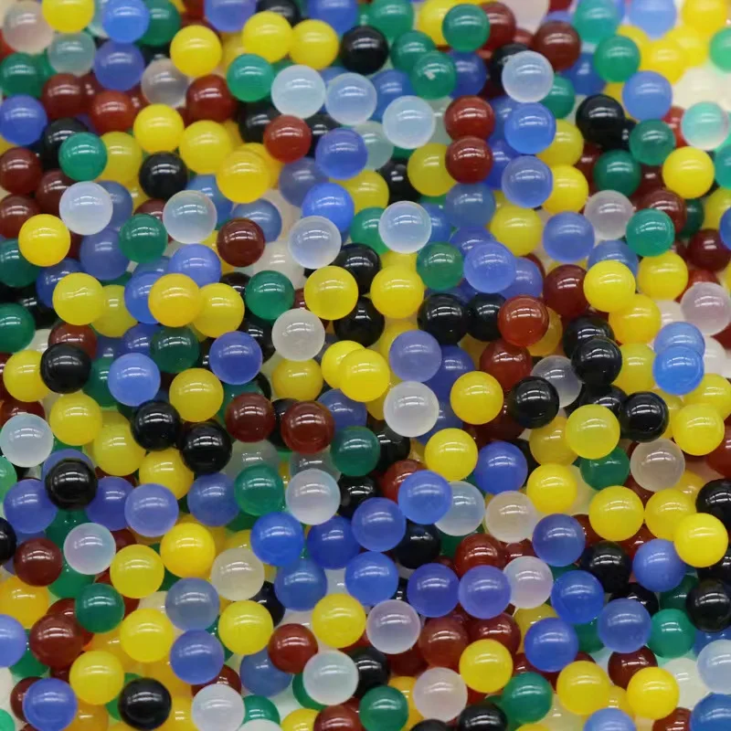 Low Price 4mm Beads Wholesale Bulk Small Sphere Natural Crystal Stone Colorful Agate 4mm Bead For Crystal Gifts
