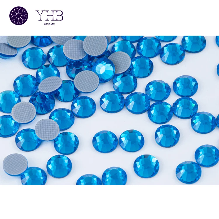 YHB Higher Quality Hotfix Rhinestones Capabilities Manufacturers Capi Blue SS0 To SS48 Custom Rhinestones