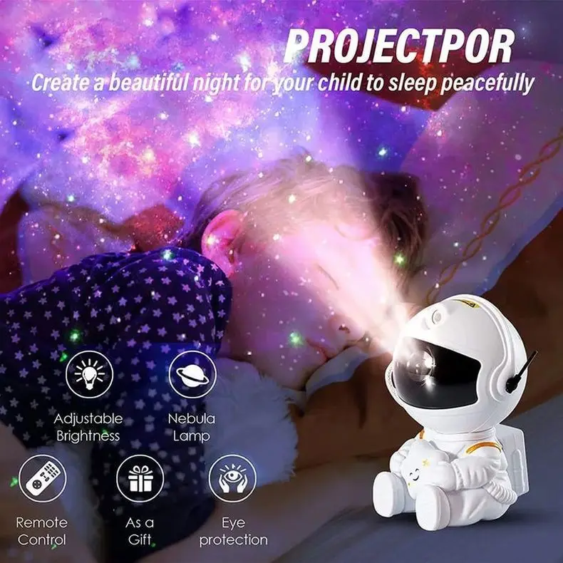 2024 Новое поступление мини-астронавт с Usb-управлением проектор в виде звезды Луны галактики светодиодная Лазерная Звездная для спальни крыши автомобиля