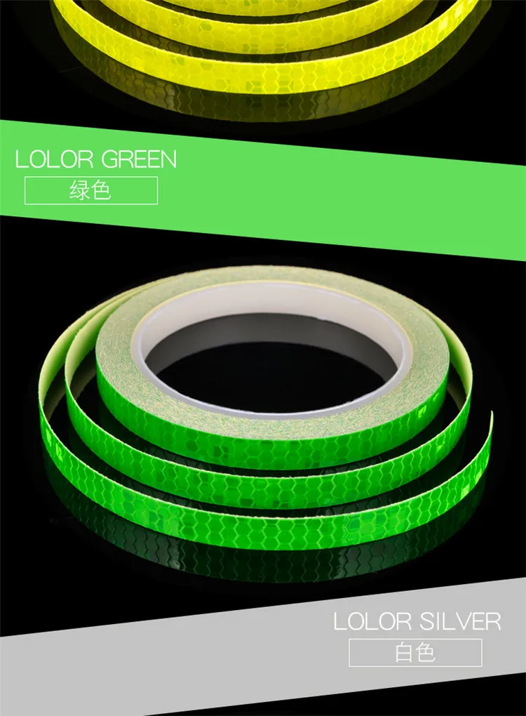  Luminous Safety Equipment Dead Flying Bicycle Motorcycle Wheel Body Sticker Bike Reflective Mountain