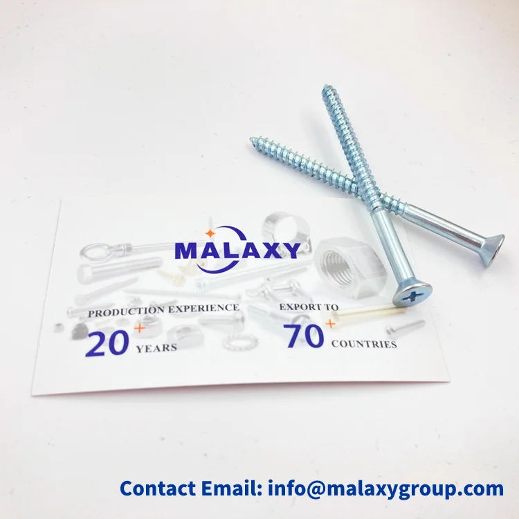 Malaxy высокий уровень безопасности DIN 7997 высококачественный стальной винт с потайной головкой по дереву