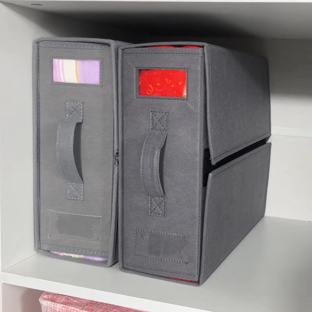 Storage Bins For Bed Sheets Duvet Covers Organizer Box Pillowcases Collapsible Zipper Foldable Bedding Organizer