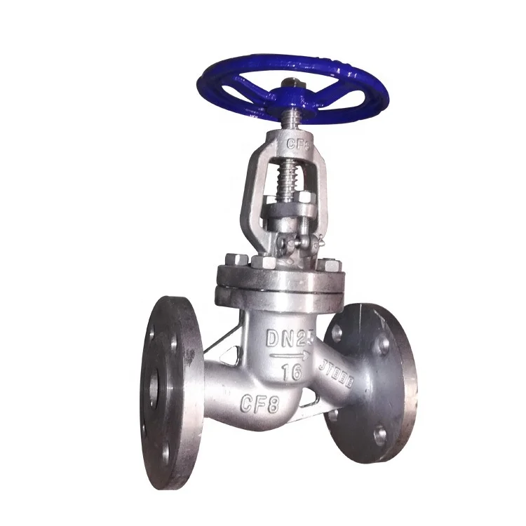 PN16 DN25 150LB 1inch CF8 stainless steel handwheel flange type hard seal globe valve