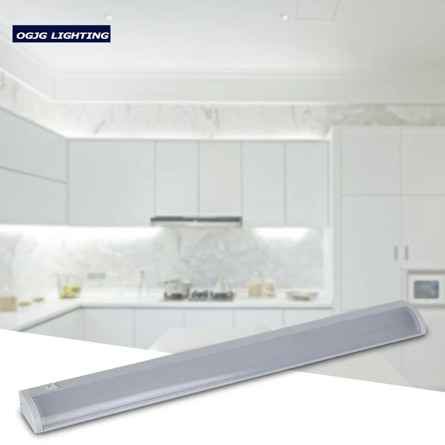 OGJG on off switch led slim cabinet fixture ultra thin linear kitchen aluminum batten lights