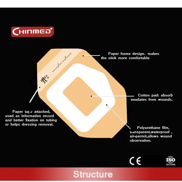 Adhesive Sterile IV Film Plaster Tape Waterproof Transparent Medical Iv Cannula Fix Medical Dressing Suppliers