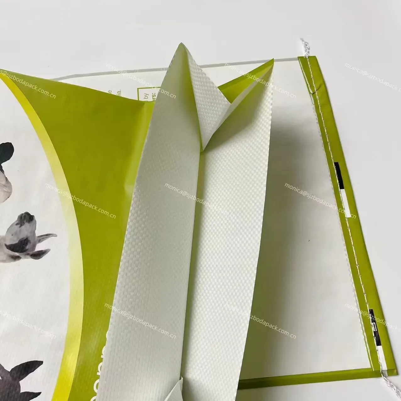 Waterproof Empty Animal Feed Bags 20kg 25kg 40kg BOPP Laminated pp Woven Plastic Bag Sacks