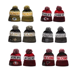 Wholesale American Football Beanie Hat Beanies Embroidery Winter Hats knitted Caps for 32 teame