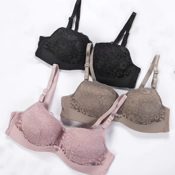 
Cheap Lady Underwear Ladies Sexy Lace Bra Simple Women Brassiere 