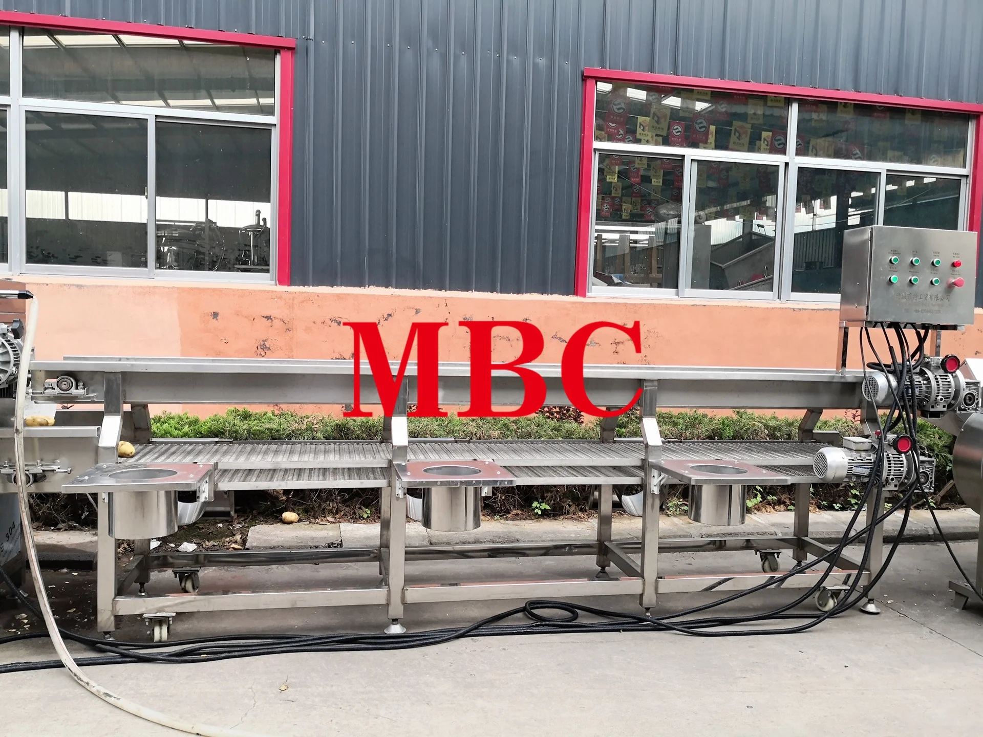 sweet potato fries automatic making line which produce output of 200 kg/hr./automatic french fry machine