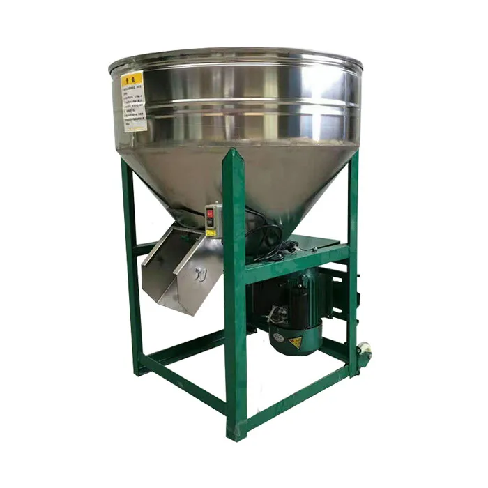 Gasoline animal feed crusher poultry cattle livestock vertical feed grinder mixer