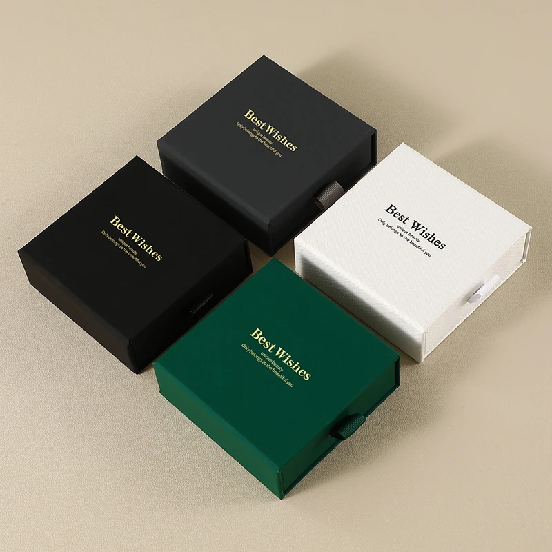 PUPPYSEW Cardboard Box and Bag  Jewelry Box with  packaging Jewelry Bag   Bracelet Necklace Earring Drawer Box Microfiber Pouch