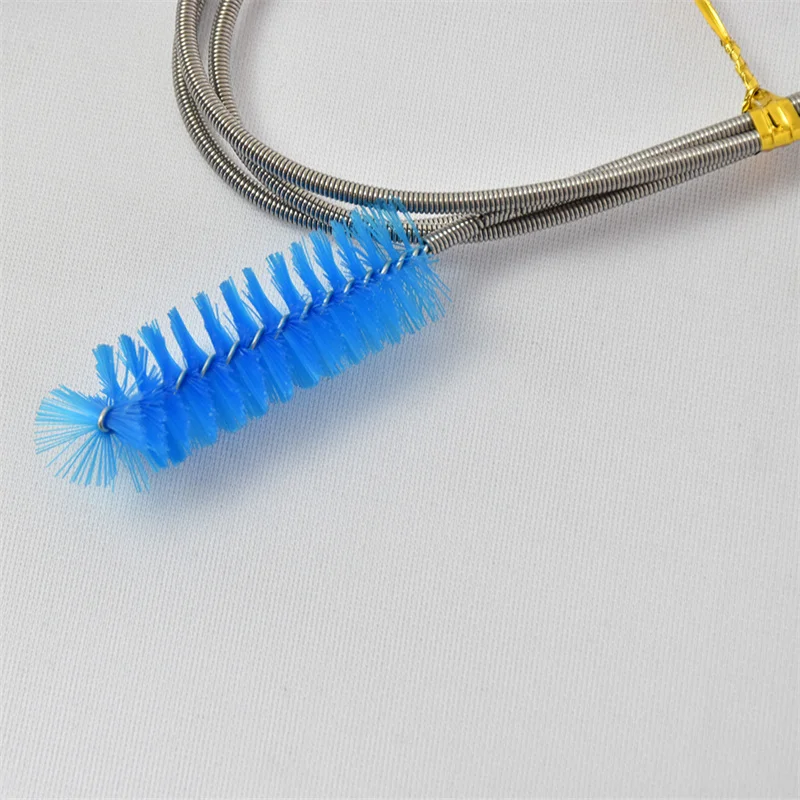 Wholesale Metal Flexible U Shaped Long Handle Tube Filter Aquarium Air Tube Hose Water Pipe Cleaning Brush For Fish Tank