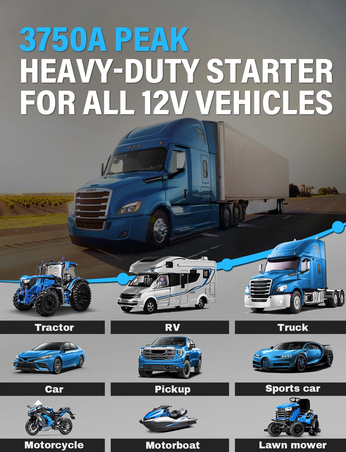 Portable Car Jump Starter Power Bank 3750A 22000mAh Battery Booster Super Capacitor Jumper Starter For Car Starter