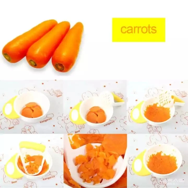 BPA Free Baby Food Manual Grinding Bowls Baby Food Supplement Grinder Handmade Fruit Grinding Tool PP Baby Kid Feeding Tableware