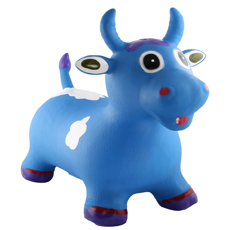 Wholesale Kids inflatable animal cow PVC Thicken jumping toy outdoor