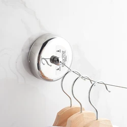 Indoor Stainless Steel Polish Finished Round Retractable Clothesline