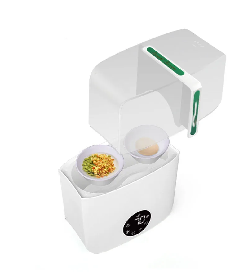 200W Baby Feeder Warmer Double Bottle Electric Milk Bottle Heater with Steam Sterilization