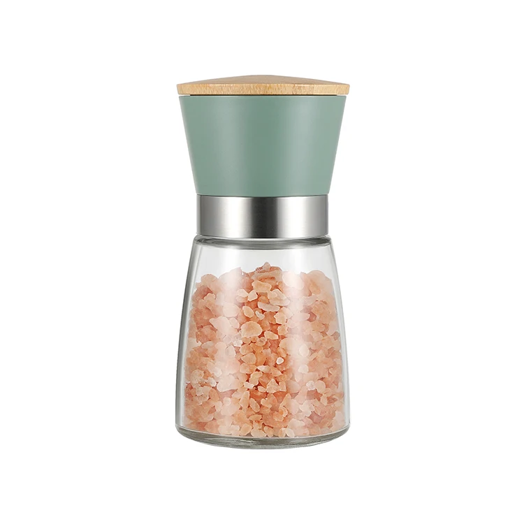 Wholesale Kitchenware Manual Colorful Plastic Ceramic Burr Dry Spice Grinder Salt and Pepper Grinder