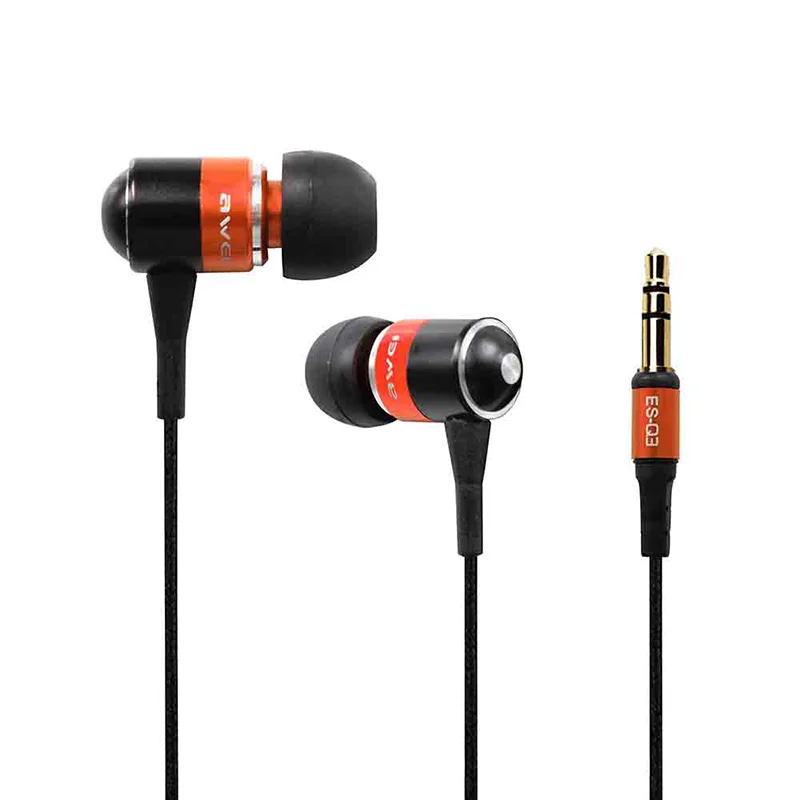 Awei ES-Q3 Consumer Electronics  Cheap 3.5MM Wired In-ear Earphone For Mobile Phones