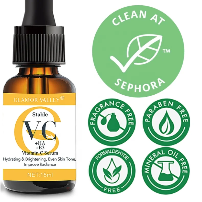 Индивидуальная фирменная Сыворотка для ухода за кожей лица сыворотка с витамином C Ниацинамид и гиалуроновая кислота отбеливающая темными