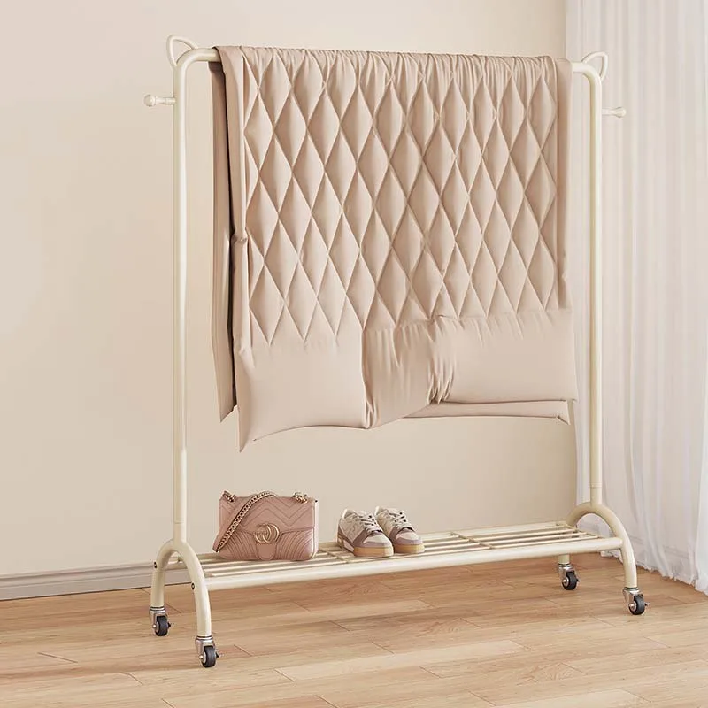Metal Clothes Rack Home Storage Classic Garment Rack Wholesale Opening Closet Movable Clothes Hangers