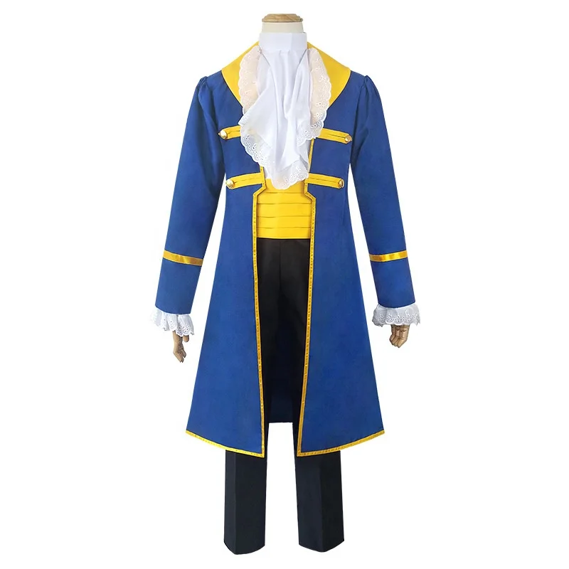 Hot Selling Movie Costume Adult Halloween Costumes Beauty and the Beast Costume of Prince Beasts