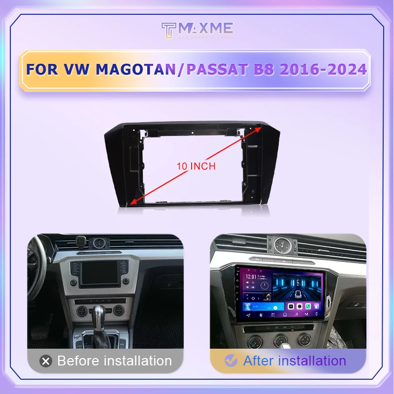 Factory Price Car Dvd Head Unit Frame For VW MAGOTAN/ Passat B8/ CC Repair Auto Accessories Bracket Panel Radio Dashboard