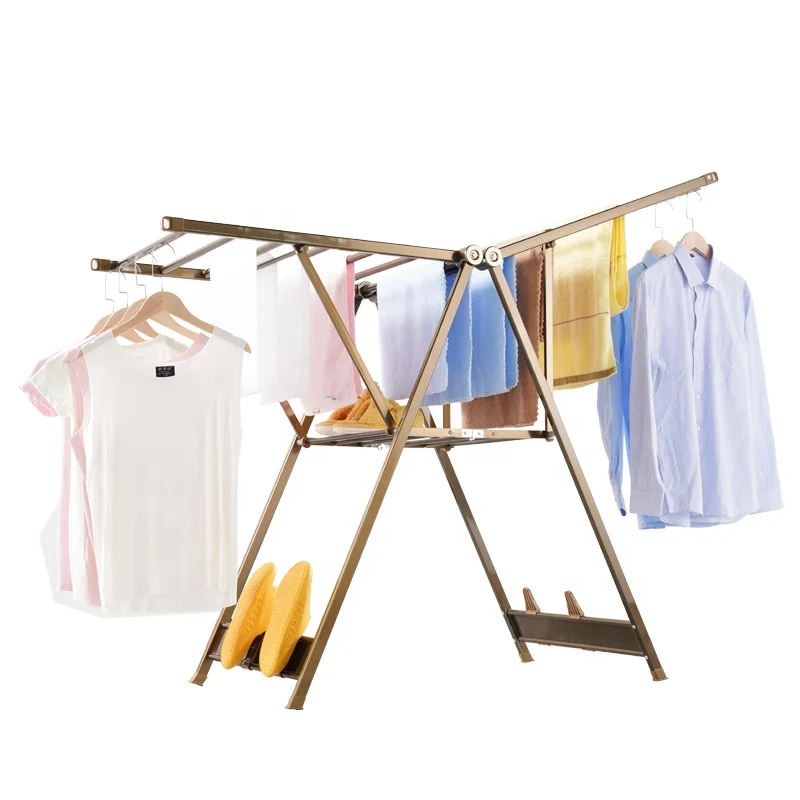 Balcony Outdoor Hand Clothes Rack Hangers Aluminium Alloy Lifting Ceiling Clothes Drying Rack