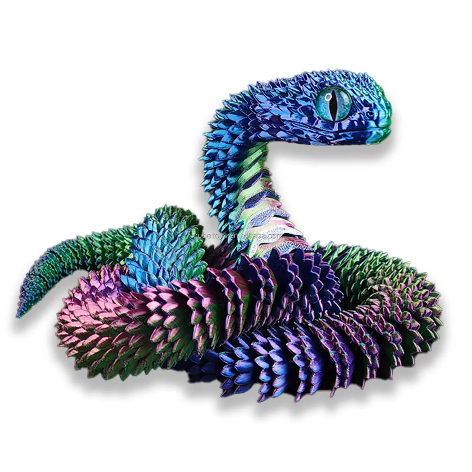 Viper светящаяся змея FDM 3D печатная модель в 30/45/60 см Украшение Дома Роман детская игрушка несколько цветов настраиваемый