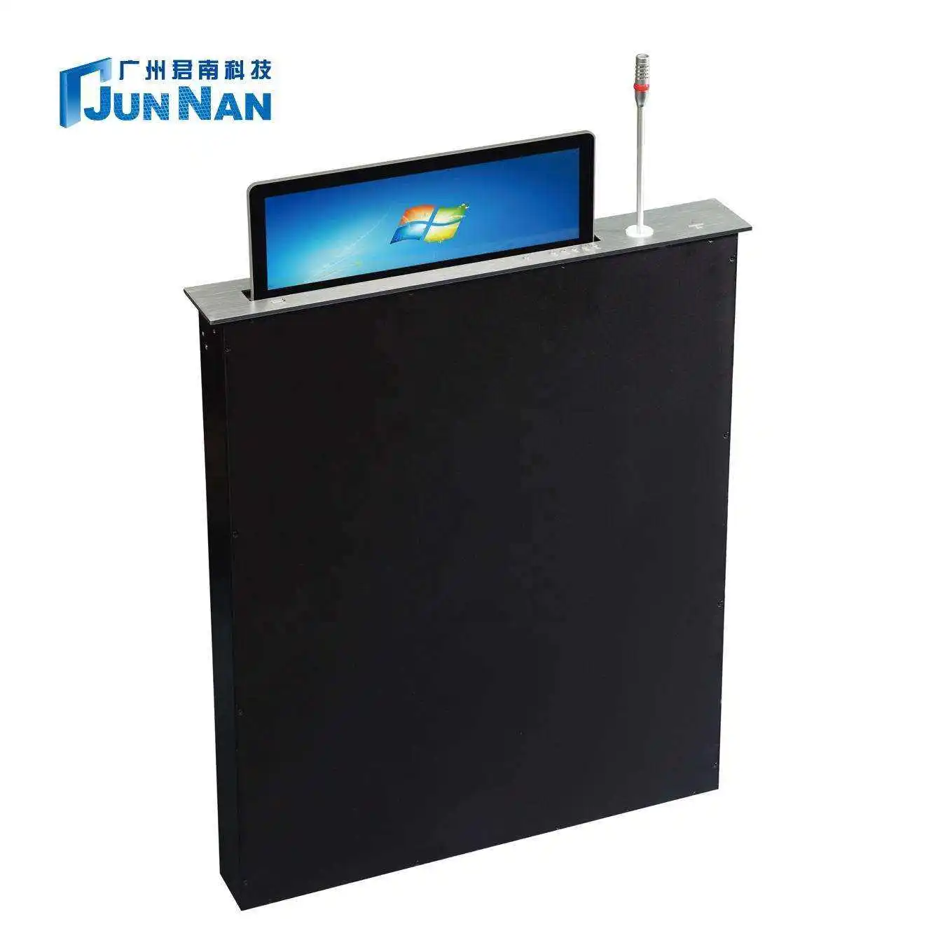 Factory Price Wholesale Intelligent Desktop Pop TV Lifter Motorized Hidden Monitor Lift for Paperless Meetings Video Function