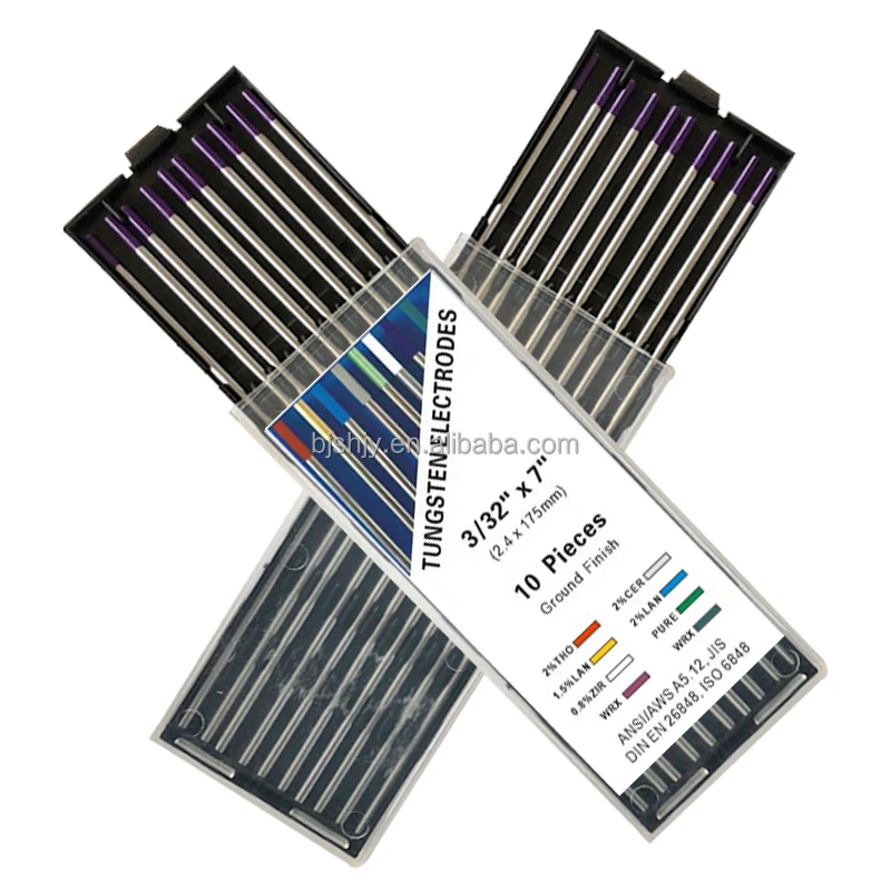 Gringd composite tungsten electrode tungsten electrodes wr2 purple electrodes de tungsten