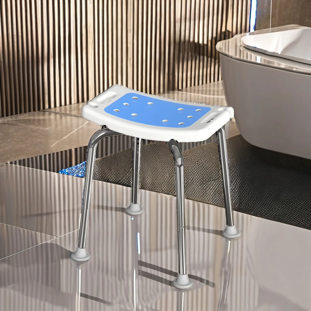 Dearevery Bathroom Folding Shower Seat Stool Wall Mounted Shower Bench Heavy Duty Chair For Disabled