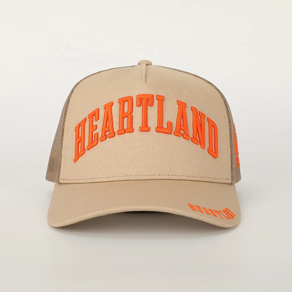 Custom 5 Panel Cotton Twill Embroidery Logo Mesh Baseball Cap,Classic Plain Snap Back Gorras,Mens Sports Trucker Hat