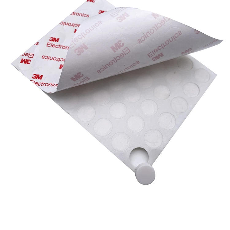 Non-Slip Adhesive Silica Circle Dot Self Adhesive Soft Anti Slip Bumpers Silicone Rubber Feet For Chair