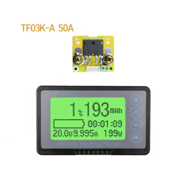 DC 10-120V 50A тестер батарейной емкости кулонометр универсальный индикатор аккумулятора TF03K-A транспортного средства Тестер аккумуляторной