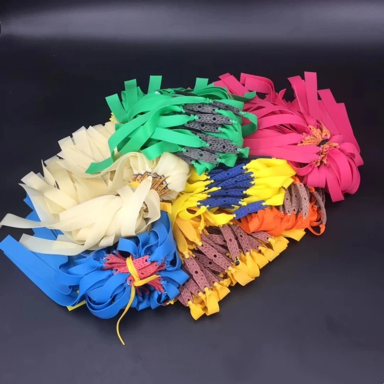High Quality Natural Latex Rubber Band Outdoor Hunting Slingshot Accessories 0.55mm-1.2mm Wide Thick Big Elastic Plain Rubber