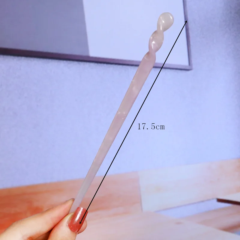 RARA 17.5CM Customized Ins Hair Accessories Tortoise Barrette Clips Classic Screw Shaped Acetate