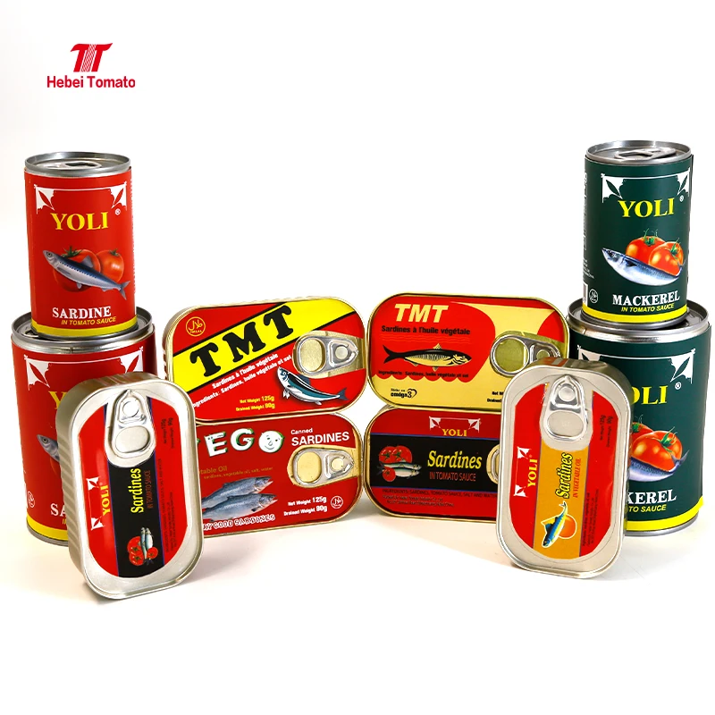 Canned Fish Fresh Seafood Mackerel in Vegetable Oil/Brine Water/Tomato Sauce with Halal Certificate