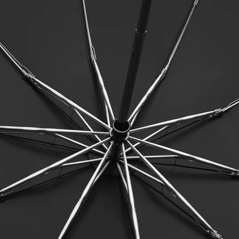 Wholesale promotion custom 10K Safety Reflective inverted Umbrella automatic 3 fold reverse smart umbrella windproof waterproof