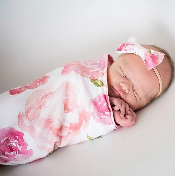 
Baby Sleeping Wear Bag Newborn Swaddle Blanket Baby Boys Girls Sleeping Sack Wrap Headband  (1600163774875)