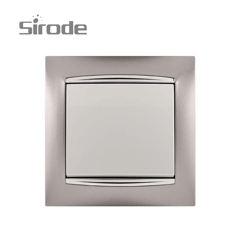 Sirode Smart EU Standard 1 gang silver color compatible doorbell switch hot in Alexa and Google