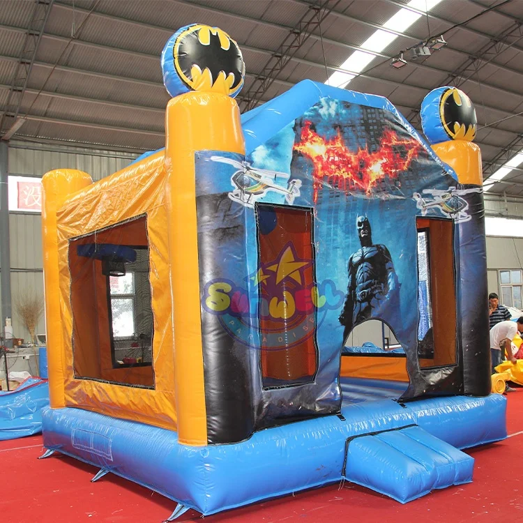 14ft jump bounce house commercial inflatable The Dark Knight bouncer castle for kids