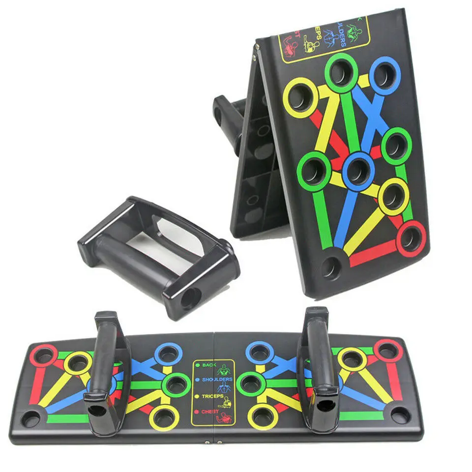 Wholesale Promotion 9 In 1 Home Workout Body Building Fitness Exercise Multi-Function 14 In 1 Ultimate Push Up Rack Board