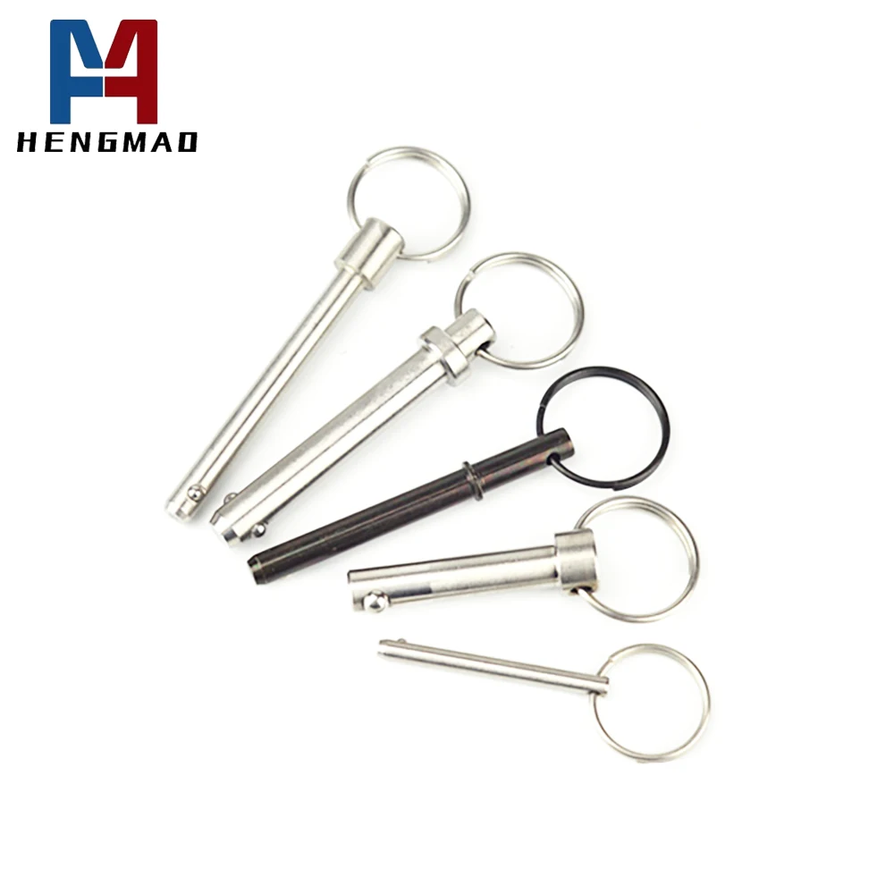 High Quality  CNC Machined Position One Or Two Ball Ring Detent Quick Release Ball Locking Pin