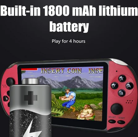 Игровая консоль X12 PLUS в стиле ретро мини-видеоплеер с 2000 встроенными классическими играми IPS экран 5 1 дюйма 8 ГБ +