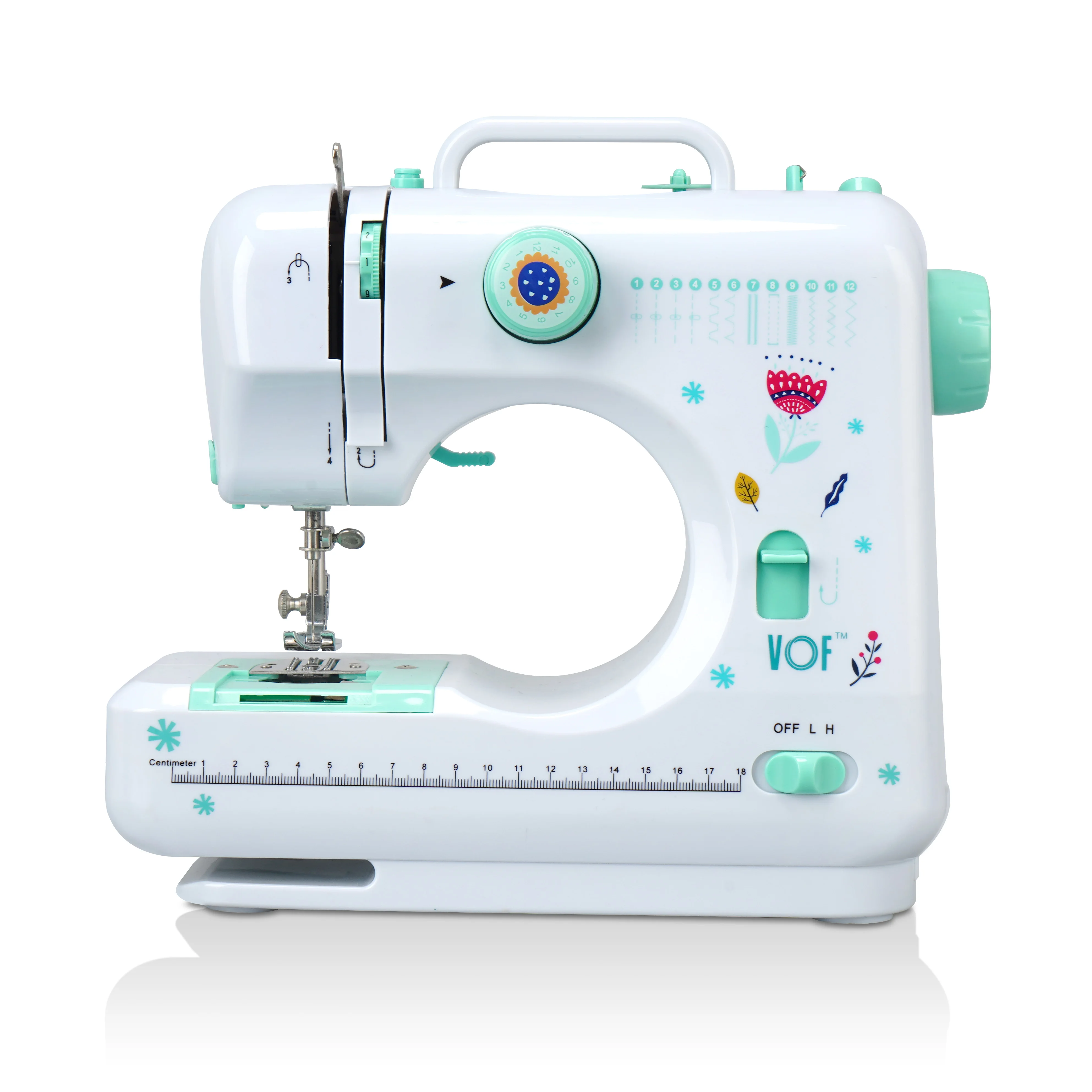 2022 new import OEM ODM 12 stitches walking foot  button hole zigzag overlock sewing machine 505G