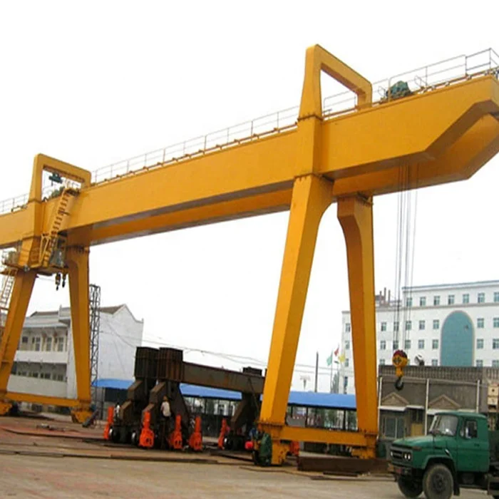 MG type box girder 32 ton China rail mounted double beam gantry crane 50 ton 100 ton for sale